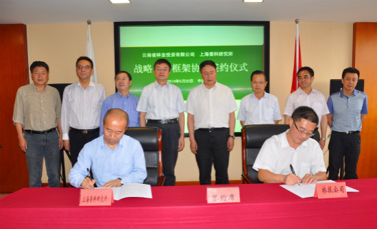 香料所与云南省林业投资有限公司签订战略合作框架协议